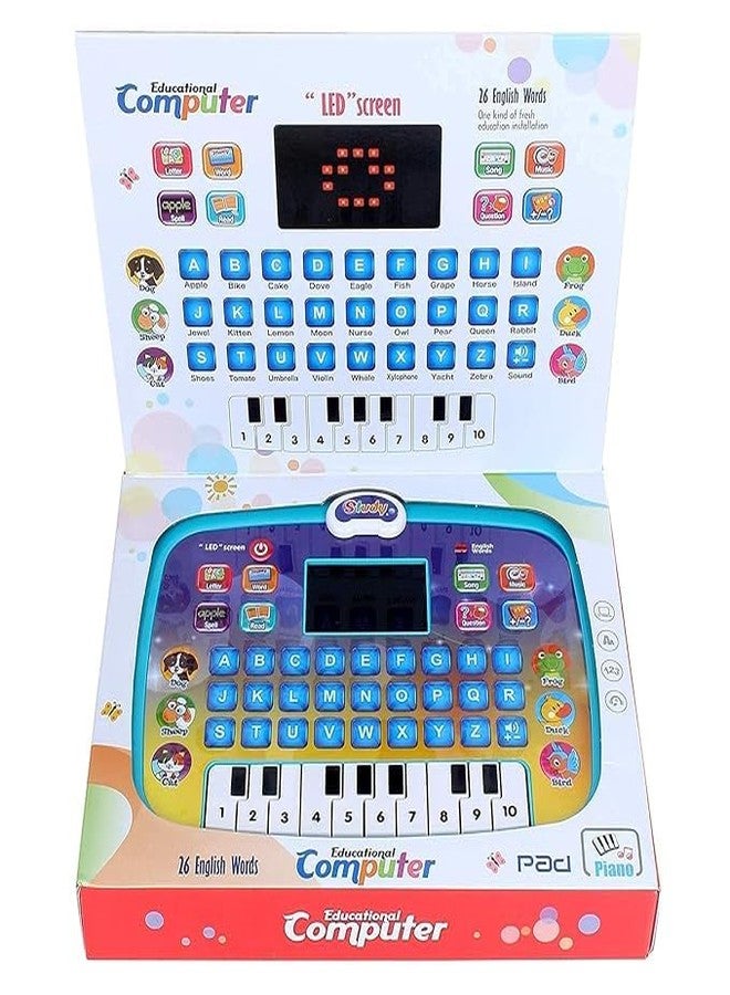 PULSBERY Toddler Girl Toys, Learning & Education Toys for Preschool Learning Activities Alphabet Learning, Multifunctional Baby Laptop Tablet, Idea Birthday Gifts for Boys Girls Kids (Mini Laptop) - Image 3